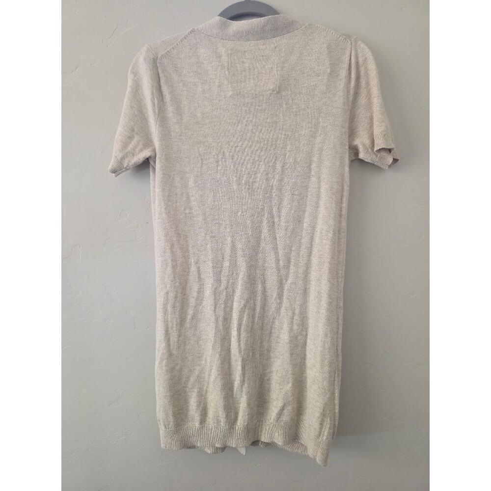 Abercrombie & Fitch Longline Knit Cardigan Cream M - Picture 2 of 5